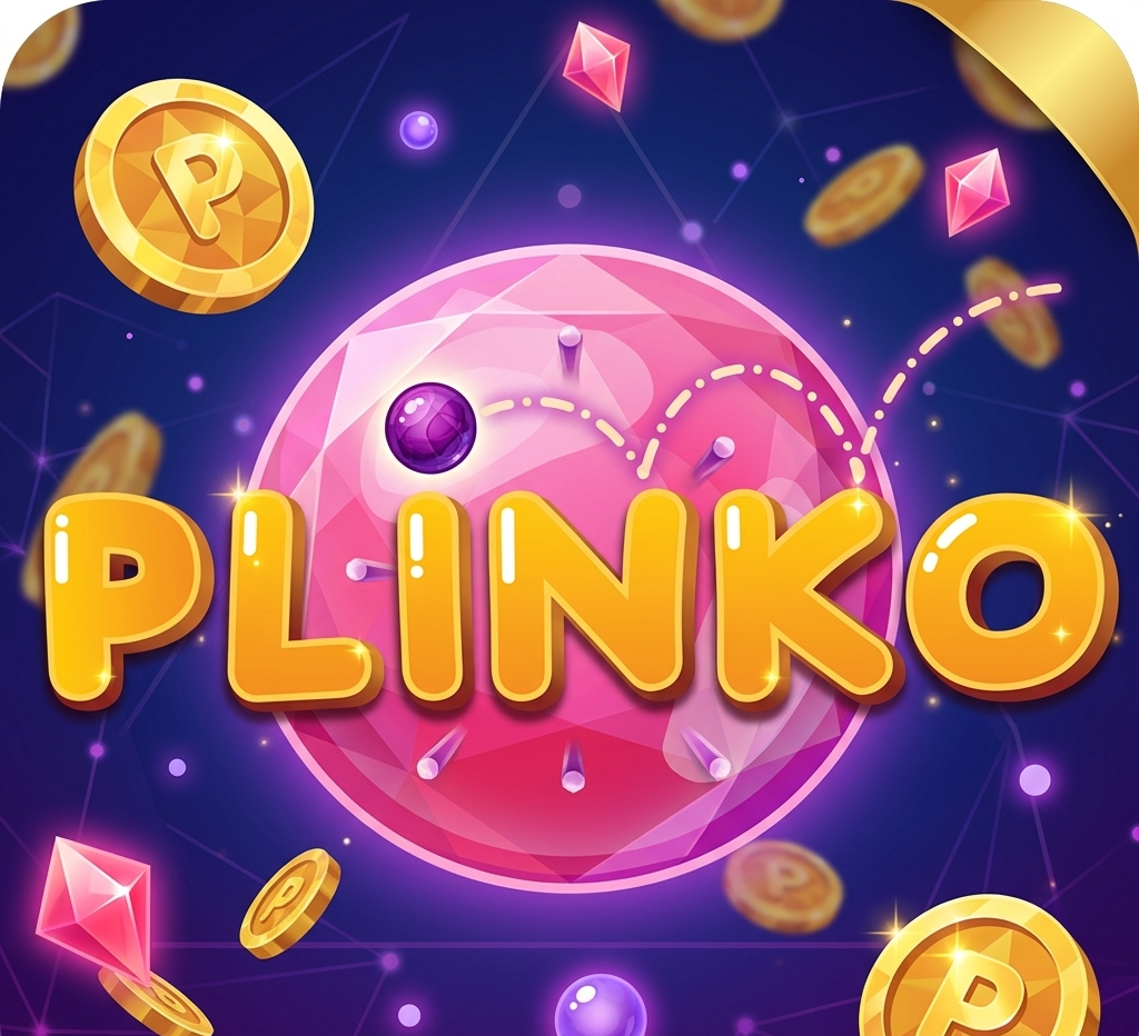 Tablero oficial de Plinko Colombia con clavijas, bola en caída y zonas de multiplicadores iluminadas en neon